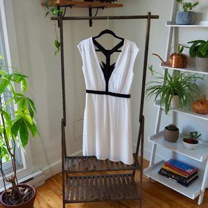 White modern dress